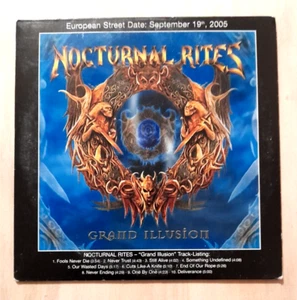 NOCTURNAL RITES - Grand Illusion Promo CD - Century Media - Heavy/Epic Metal - Imagen 1 de 1