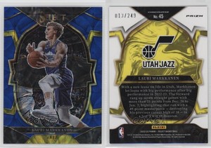 2022-23 Panini Select Concourse Blue Scope Prizm /249 Lauri Markkanen #45