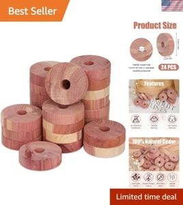 24 Stück Zedernblöcke Holz Zedernscheiben für Kleidung Aufbewahrung Naturholz Zeder... - Bild 1 von 9