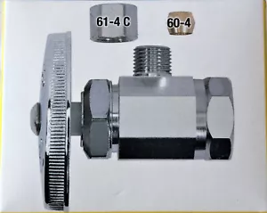 BrassCraft 1/2" FIP Inlet 1/4" Compression Outlet Multi-Turn Angle Valve (Qty.2) - Picture 1 of 2