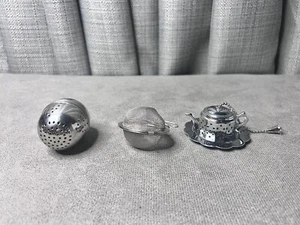 Loose Leaf Tea Infuser Stainless Steel Filter Strainer Mesh Ball Lot - Picture 1 of 9