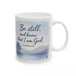 Taza de cerámica inspiradora Salmo - 11 oz - Regalo perfecto para amantes de la fe - Imagen 1 de 9