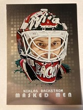 2008-09 Between The Pipes Masked Men Silver - NIKLAS BACKSTROM #MM28 Insert