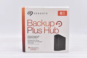Seagate - Backup Plus Hub 6TB External USB 3.0 Desktop Hard Drive - Black - Afbeelding 1 van 5
