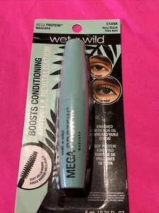 (1) Rímel acondicionador Wet n Wild Mega Protein #C149A MUY NEGRO B40 - Imagen 1 de 2