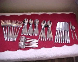 44 Pieces! NICE Nasco Flamingo Montego Stainless Steel Flatware Set Japan - Picture 1 of 9