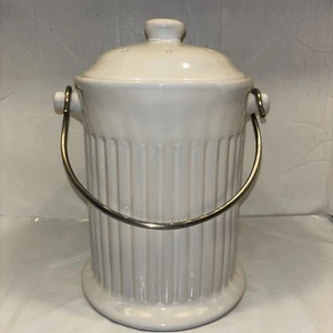 Norpro, Bianco, Custode del Compost in Ceramica, Taglia Unica 10,5"x8" - Foto 1 di 7