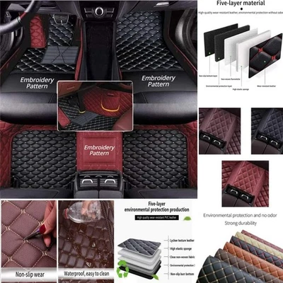 For Jaguar All Series Custom Front & Rear Car Floor Mats Waterproof Cargo Carpet - Изображение 1 из 4