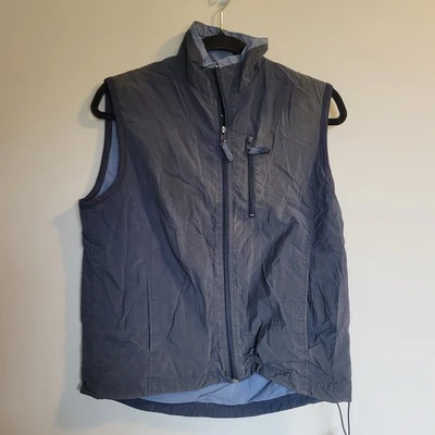 Chaleco cortavientos Catalin para hombre talla pequeña negro azul cremallera completa Foto 1 de 4