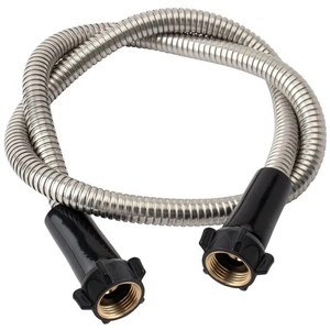 304 Stainless Steel 2ft Garden Hose with Female to Female Brass Connector, 18... - Picture 1 of 6