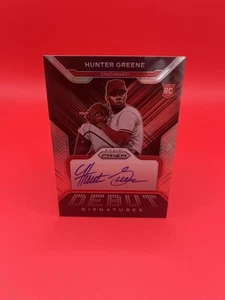 2022 PANINI PRIZM - HUNTER GREENE - SILVER DEBUT SIGNATURES Auto RC🔥HOT🔥🚨 - Picture 1 of 2