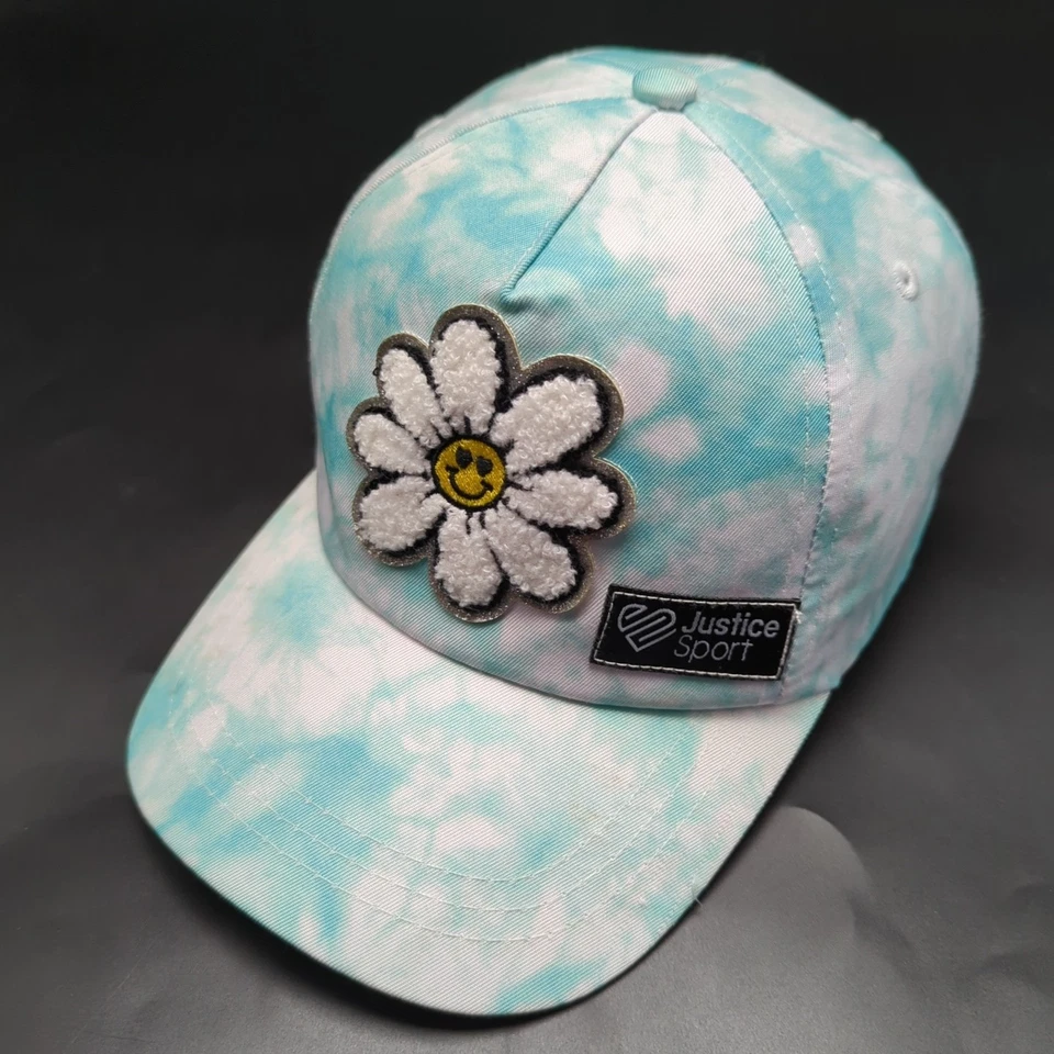 JUSTICE SPORT Sombrero Tie Dye Verde Blanco Gorra Ajustable - Talla Niño/Juvenil Foto 1 de 4