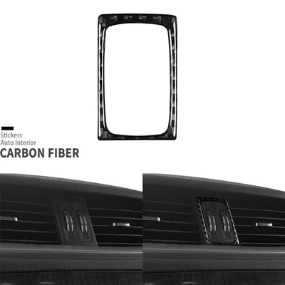 Cubierta de interruptor de ventilación de aire central de fibra de carbono real para Chevrolet Traverse 2013-2017 Foto 1 de 4