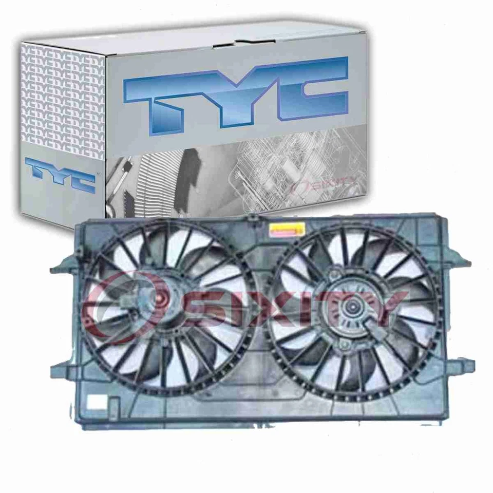 Conjunto de ventilador condensador y radiador doble TYC para Chevrolet Malibu VX 2007-2012 Foto 1 de 4