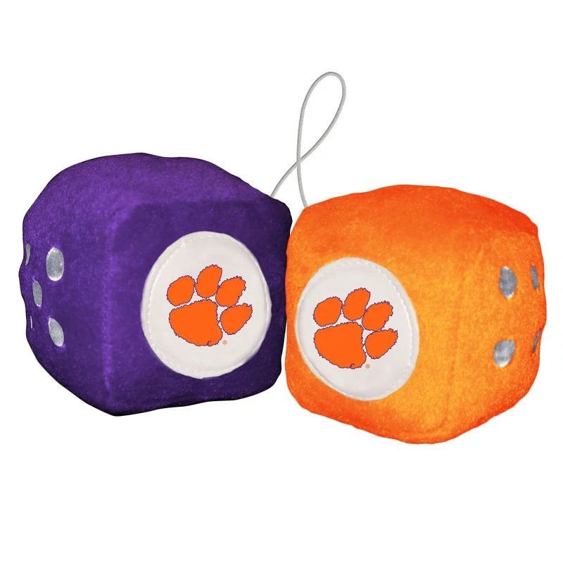 Clemson Tigers Fuzzy Dice CO - Изображение 1 из 1