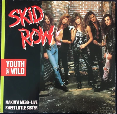 SKID ROW YOUTH GONE WILD 12'' VINYL ATLANTIC RECORDS A8935(T) 1989 UK FIRST - Image 1 of 4