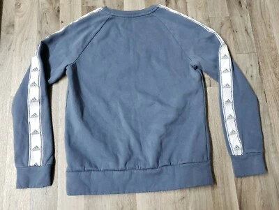 SUDADERA ADIDAS RAYAS GRUESAS AZUL BLANCO MANGA LARGA NIÑAS TALLA M ENVÍO GRATUITO Foto 1 de 4