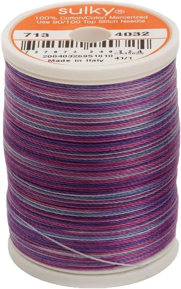 SULKY 100% Egyptian Cotton Blendables IRIS Sewing Thread 12WT 330YD - Image 1 of 1