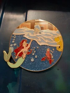 Unofficial Fantasy Pin Disney Ariel Alice Bottle Sebastian Little Mermaid Jumbo  - Picture 1 of 2