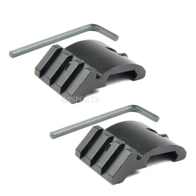 TACFUN 2PCS 45 DEGREE LOW PROFILE OFFSET ANGLE PICATINNY RAIL MOUNT 20MM