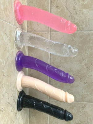 8-Inch-Dildo-Realistic-Waterproof-Suction-Cup-Men-Penis-Female-Sex-Toy - Image 1 of 4