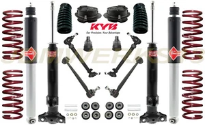 SUSPENSION REBUILD KIT KYB SHOCKS VOGTLAND SPRINGS MERCEDES 300E E320 260E 300D - Picture 1 of 2