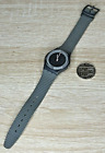 Vintage Swatch Watch, AG 1986 7445-P, with Rubber Wrist Strap, Water Resistant