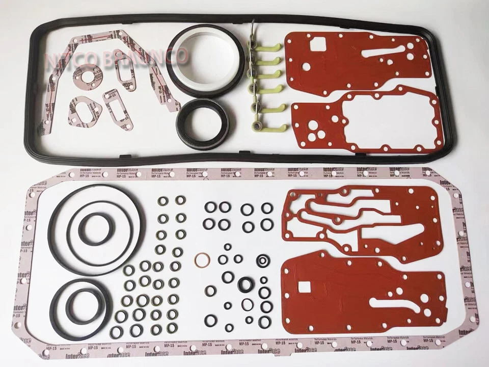 NUEVO JUEGO DE JUNTAS INFERIORES Junta de cárter de aceite para motor Dodge RAM 2007-2017 6,7 Cummins Foto 1 de 1