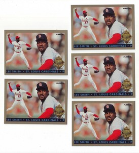 1993 Fleer Final Edition Diamond Tribute Lee Smith #7 - 16 Card Lot - Cardinals