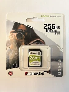 256GB Kingston Canvas Select Plus SDXC Memory Card Class 10 V30 (SDS2/256GB) - Picture 1 of 1