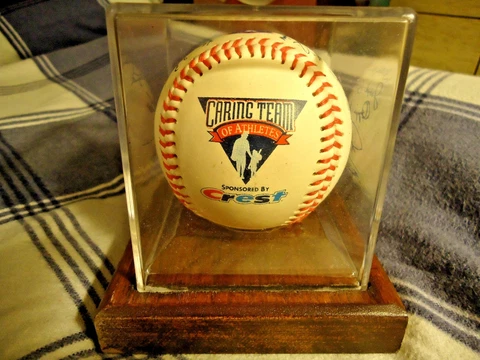 Caring Team of Athletes Sponsored by Crest (Autographed Reprint Baseball) Cover