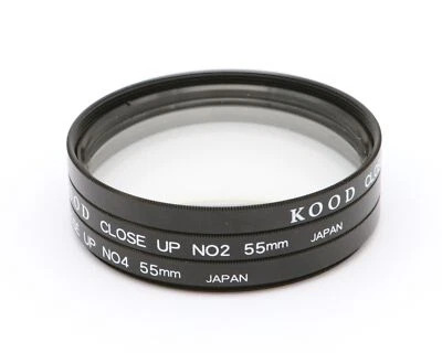 Kood close up lens close-up lens 55 mm set of No1 No2 No4 attachment lens filter - Image 1 of 4
