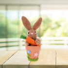  Easter Ceramic Flower Pot Bunnies Figurines Rabbits Decorations Outdoor
