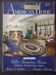 VINTAGE AMERICAN HOME MAGAZINE NOVEMBER 1937 - Picture 1 of 4