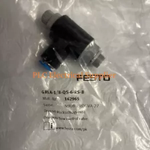 1X NEU Festo GRLA-1/8-QS-6-RS-B 162965 Einweg-Durchflussregelventil schneller Versand - Bild 1 von 3