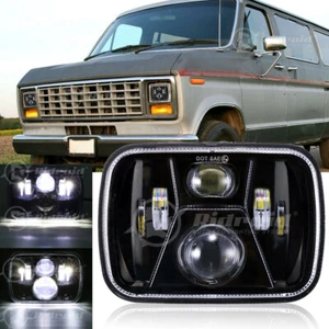 DOT 7x6" LED Headlight for Ford E-100 E-150 E-250 E-350 Econoline Club Wagon Van - Picture 1 of 13