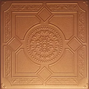 Ceiling Tiles Glue Up 20" x 20" Decorative, Styrofoam, LIMA Metallic Copper - Picture 1 of 4