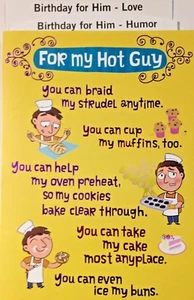 Funny LOVE BIRTHDAY Card, for My Guy, Husband - FUNNY 7 Choices Hallmark 33C - Bild 1 von 26