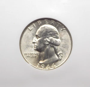 1944 "P" Washington SILVER Quarter 25c NGC MS65 #053 BU Gem Unc ECC&C, Inc. - Picture 1 of 5