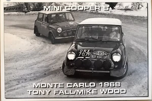 Mini Cooper S Monte Carlo 1968 Tony Fall/ Mike Wood Racing Car Poster Own It!! - Picture 1 of 1