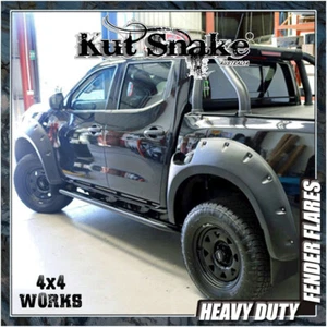 Arcos de rueda de serpiente Kut bengalas guardabarros para Nissan Navara D23 2015-on Monster Wide - Imagen 1 de 2