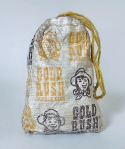 Vintage 1973 Topps GOLD RUSH Bubble Gum Sacchetto 3"" Contenitore Caramelle COMPLETO Baggie - Foto 1 di 3