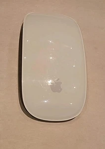 Apple Magic A1296 White & Silver Wireless Bluetooth Multi-Touch Mouse free ship - Picture 1 of 2