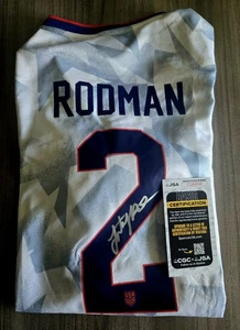 Camiseta local firmada por Trinity Rodman USWNT 2025 talla L en persona certificada por la JSA Estados Unidos  - Imagen 1 de 4