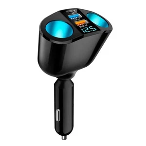 Car Charger Cigarette Lighter Double Power Adapter Socket Splitter Dual USB - Photo 1 sur 7