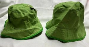 Paar grüne Fischerhüte für Kinder - Bild 1 von 3