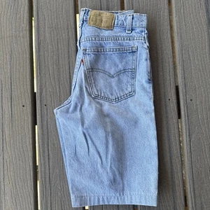Pantalones Cortos De Colección Levi’s PARA HOMBRES Talla-27 550 Estudiante Naranja Tab Denim Jean Dobladillo Años 90 - Imagen 1 de 12