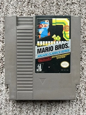 Mario Bros. (Nintendo NES, 1985) Arcade 3 Screw Tested Works Well - Image 1 of 3
