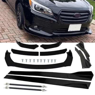Front Bumper Spoiler Splitter Body Kit Side Rear Lip For Subaru Legacy 2009-2021 Foto 1 de 4