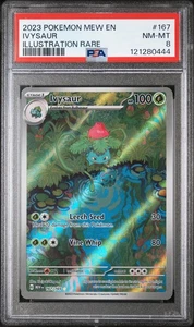 2023 Pokemon Scarlet & Violet 151 Illustration Rare Ivysaur #167/165 PSA 8 - Bild 1 von 2